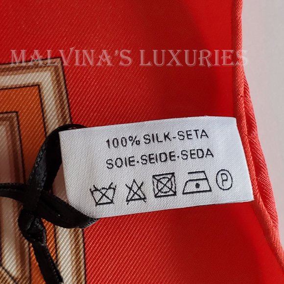 SALVATORE FERRAGAMO SCARF VINTAGE INSPIRED PRINT SILK SQUARE 35" - Picture 13 of 13